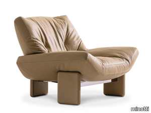 EMMI - Leather armchair _ Minotti