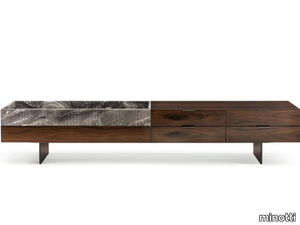 SUPERBLOCKS - Wooden sideboard with drawers _ Minotti