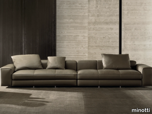 YVES SUITE - Sectional leather sofa _ Minotti