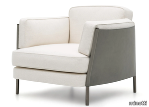 SHELLEY - Fabric armchair with armrests _ Minotti