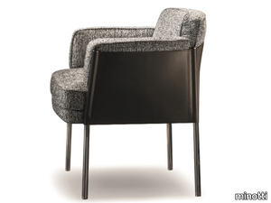 SHELLEY DINING - Upholstered chair with armrests _ Minotti