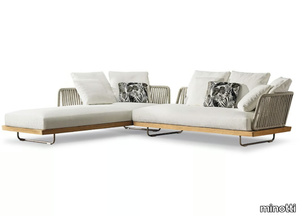 SUNRAY - Modular sled outdoor sofa _ Minotti