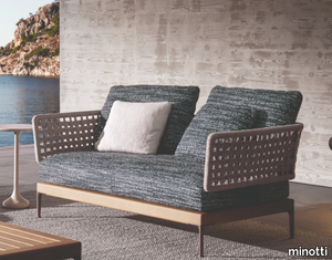 PATIO TEAK - 2 seater teak garden sofa _ Minotti