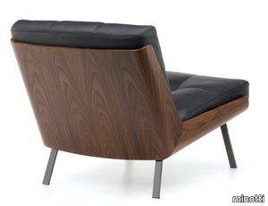 DAIKI - Leather armchair _ Minotti