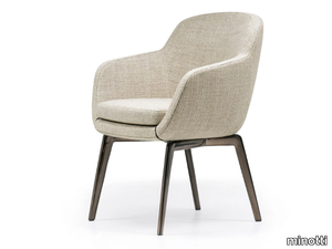 BELT - Upholstered fabric chair with armrests _ Minotti