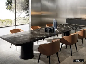 BRADY DINING - Rectangular marble table _ Minotti