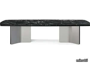 MARVIN - Rectangular marble dining table _ Minotti