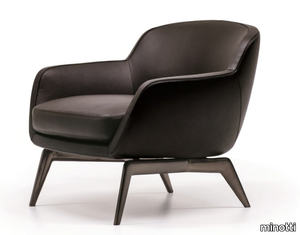 BELT - Leather armchair with armrests _ Minotti