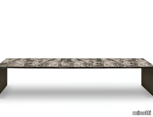 LINHA - Rectangular marble table _ Minotti