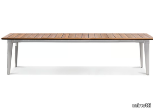 TERRACE - Rectangular teak outdoor table _ Minotti