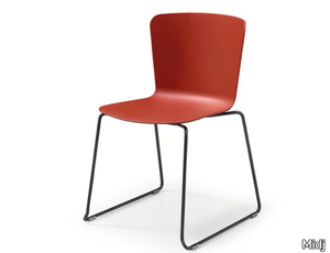 CALLA SM T PP - Stackable sled base polypropylene chair _ Midj