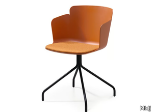 CALLA PM X PP - Trestle-based polypropylene chair with armrests _ Midj