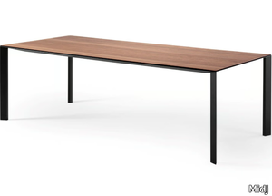 AKASHI - Extending rectangular wood veneer table _ Midj