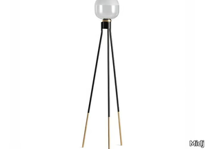 GHOST - Floor lamp in blown glass and metal base _ Midj