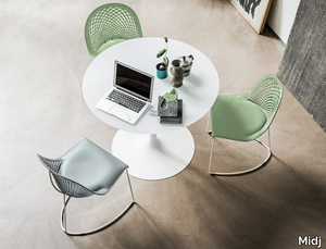 INFINITY - Round aluminium table _ Midj