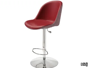 SONNY SG - Swivel upholstered leather stool _ Midj