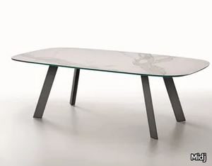 ALEXANDER - Glass ceramic dining table _ Midj