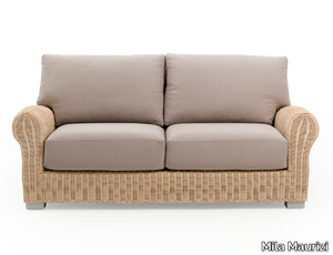 BRIGITTE - 2 seater woven wicker sofa _ Mila Maurizi