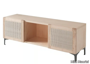 ELISA - Beech TV cabinet with doors _ Mila Maurizi