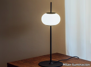 ASTROS - Glass and steel table lamp _ Milan Iluminación