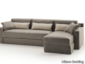 JARREAU - Fabric sofa bed with chaise longue _ Milano Bedding