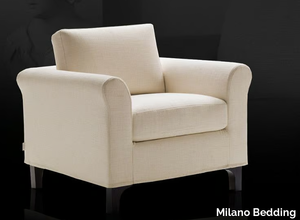 GRETA - Fabric armchair with removable cover _ Milano Bedding