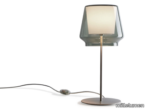 ALEVE - Glass and aluminium table lamp _ millelumen