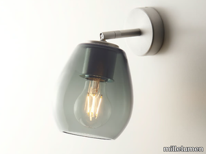 BAGAN EVOLUTION - Glass and aluminium wall lamp _ millelumen