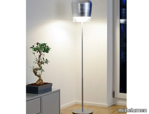 SYSS - Glass and aluminium floor lamp _ millelumen