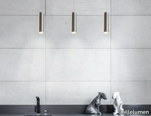 TUBUS - Aluminium pendant lamp _ millelumen