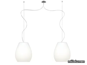 BAGAN 2 - Blown glass pendant lamp _ millelumen