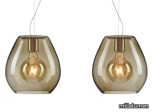 BAGAN EVOLUTION 2 - Glass and aluminium pendant lamp _ millelumen