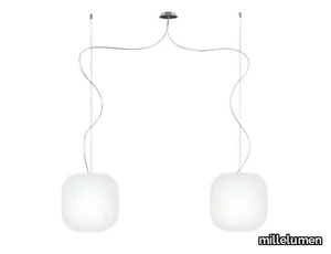 MUREA 2 - Blown glass pendant lamp _ millelumen