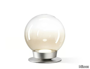 JOTTO - LED glass and aluminium table lamp with dimmer _ Miloox