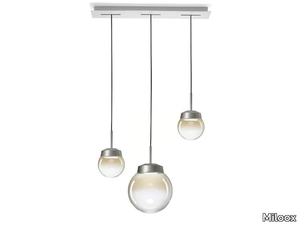 JOTTO - LED glass and aluminium pendant lamp _ Miloox