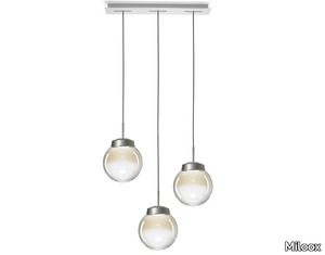 JOTTO - LED glass and aluminium pendant lamp _ Miloox