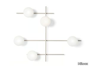 MIKADO - Metal and opal glass LED wall/ceiling lamp _ Miloox