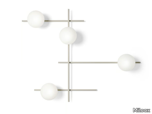 MIKADO - Metal and opal glass LED wall/ceiling lamp _ Miloox