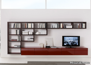 CROSSING - Sectional wall-mounted storage wall _ MisuraEmme