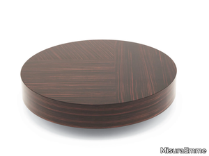 GEMINI - Low round ebony coffee table _ MisuraEmme