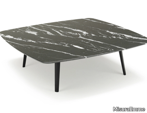 GRAMERCY - Low square marble coffee table _ MisuraEmme