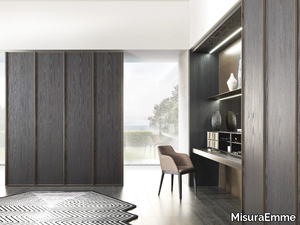 REX - Sectional wooden wardrobe with coplanar doors _ MisuraEmme