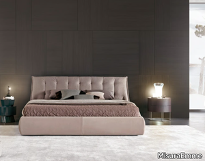 SUMO - Fabric and leather bed with tufted headboard _ MisuraEmme