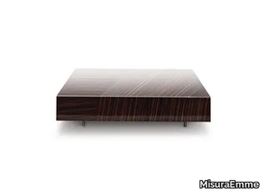 GEMINI - Low square ebony coffee table _ MisuraEmme