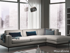 ANTIBES - Corner modular sectional leather sofa _ MisuraEmme