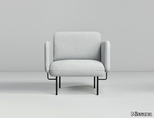 ALCE - Fabric armchair with armrests _ Missana