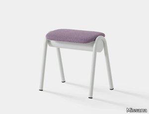 ZUM - Low aluminium stool _ Missana