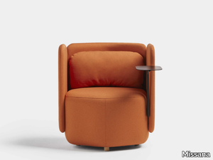 HEX - Fabric armchair with coffee table _ Missana