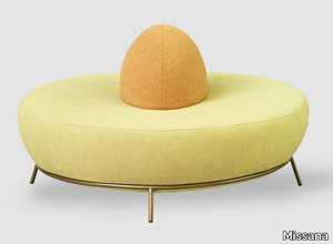 NEST - Curved fabric sofa _ Missana