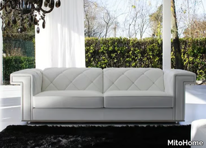 RIGEL - Tufted leather sofa with headrest _ MitoHome